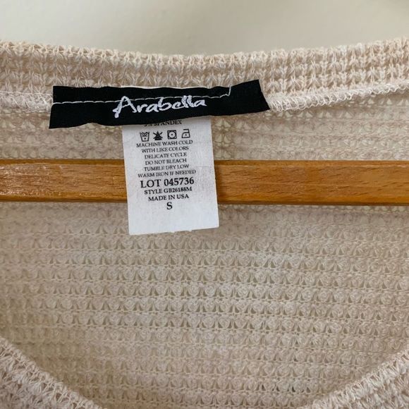 ARABELLA || NWOT - Waffle Knit Boho Top - Picture 2 of 4